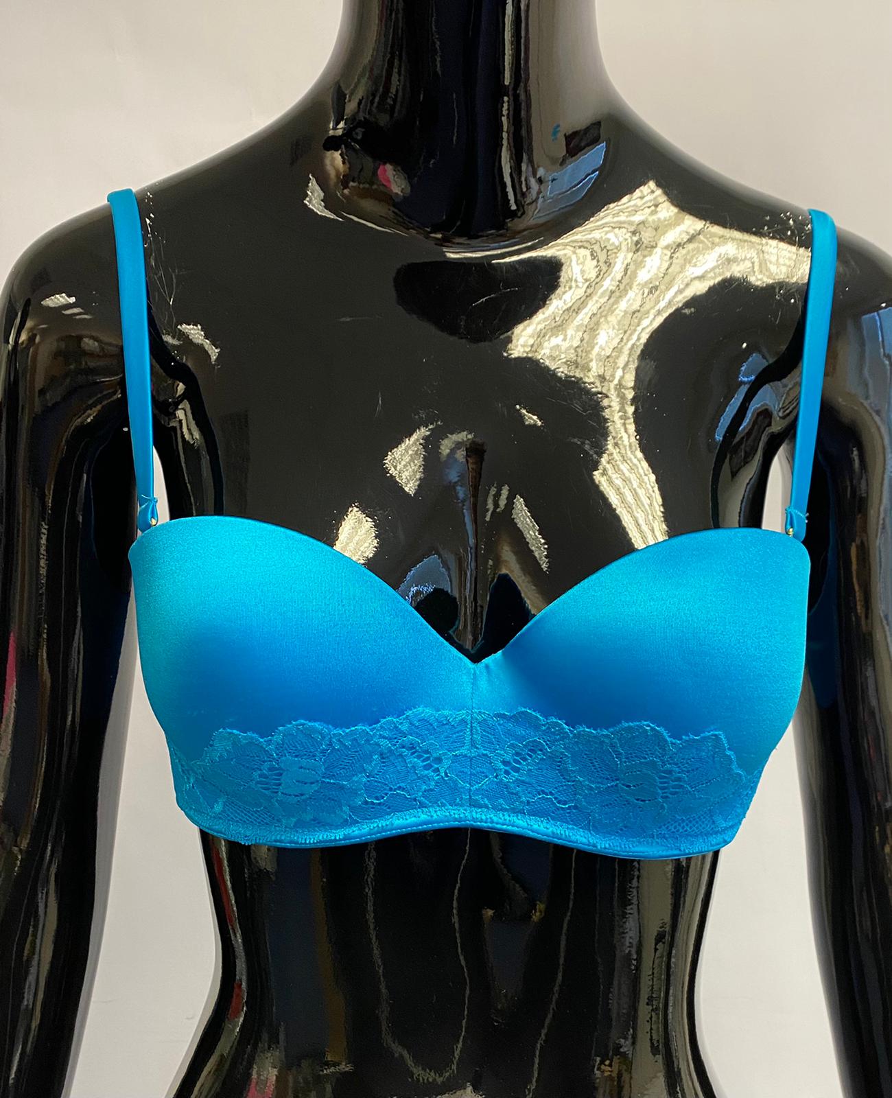 Dámská push-up podprsenka Promise, modrá *Velikosti textil: 90C