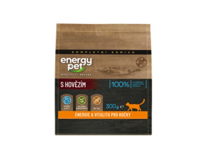 Energy Pet Granule pro kočky s hovězím 300g