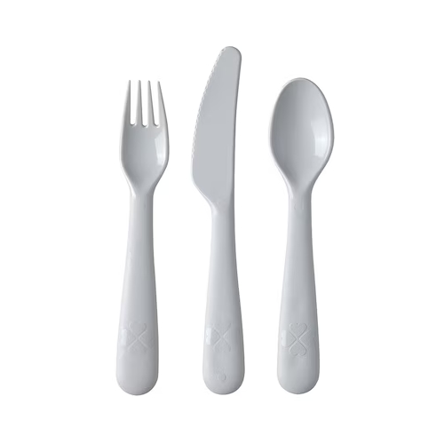 NÁDOBÍ PLASTOVÉ PRO DĚTI příbory šedé