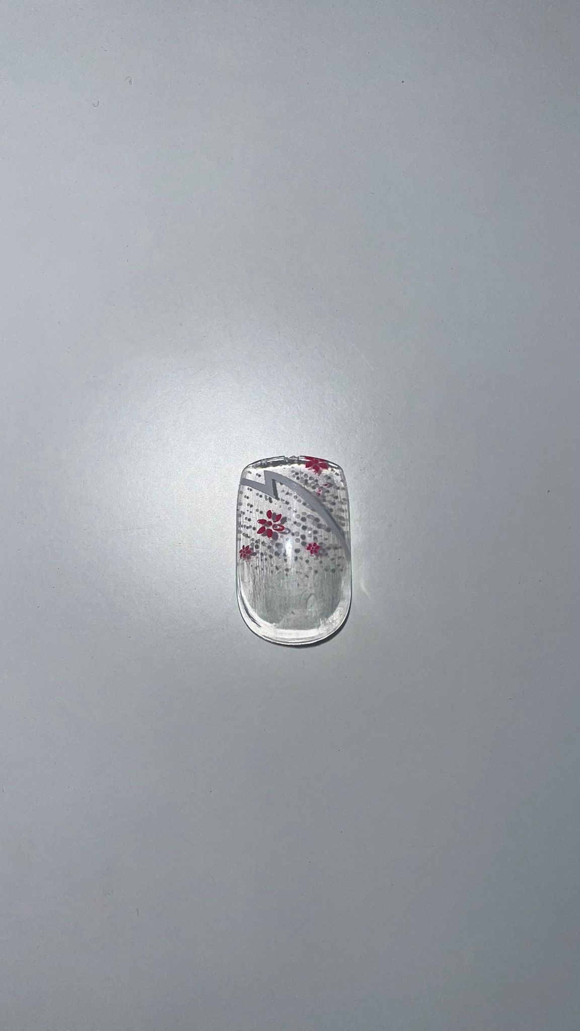 Umělé nehty - 12 ks Varianta: Růžové květy