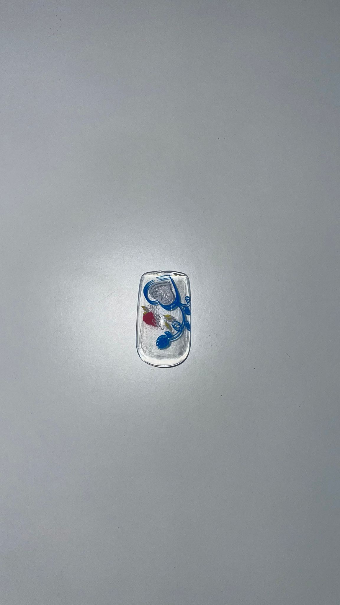 Umělé nehty - 12 ks Varianta: Motiv srdce