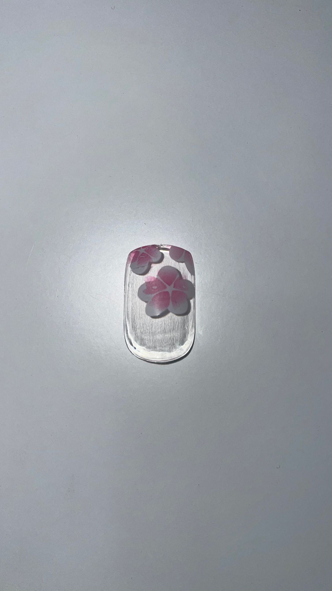 Umělé nehty - 12 ks Varianta: Růžová kytka