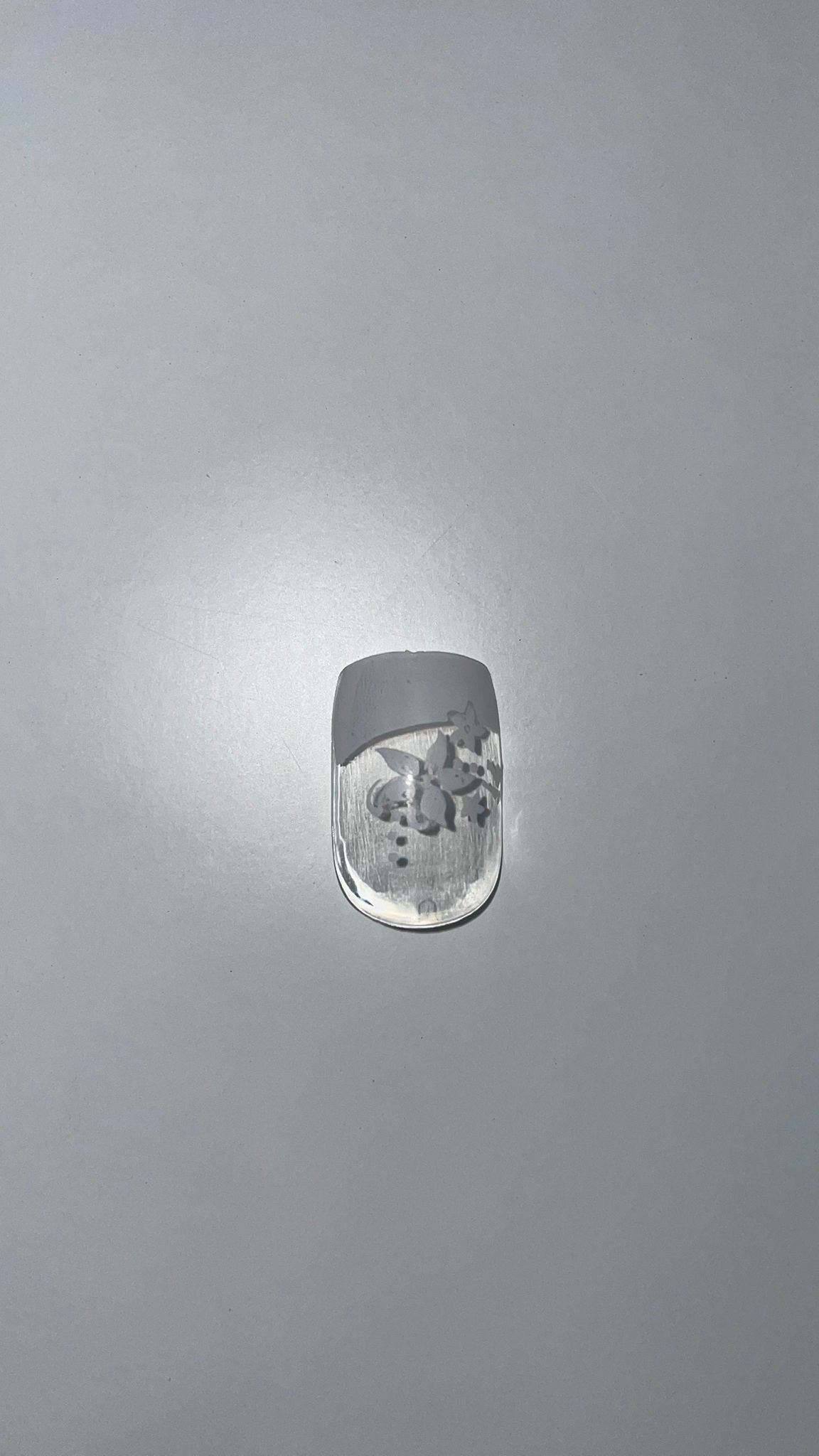 Umělé nehty - 12 ks Varianta: Bílý květ