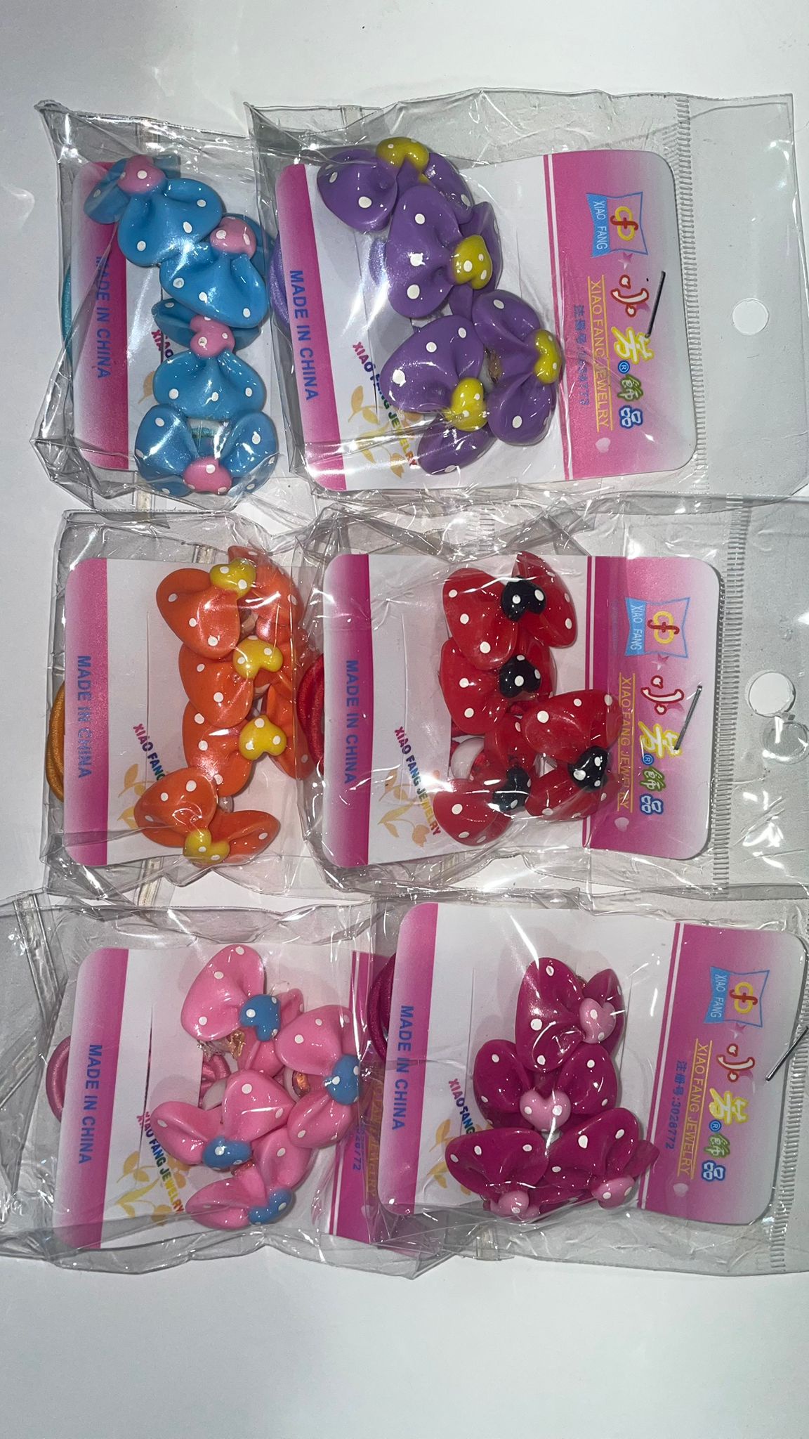 Dětské gumičky do vlasů Varianta: Motiv mašle