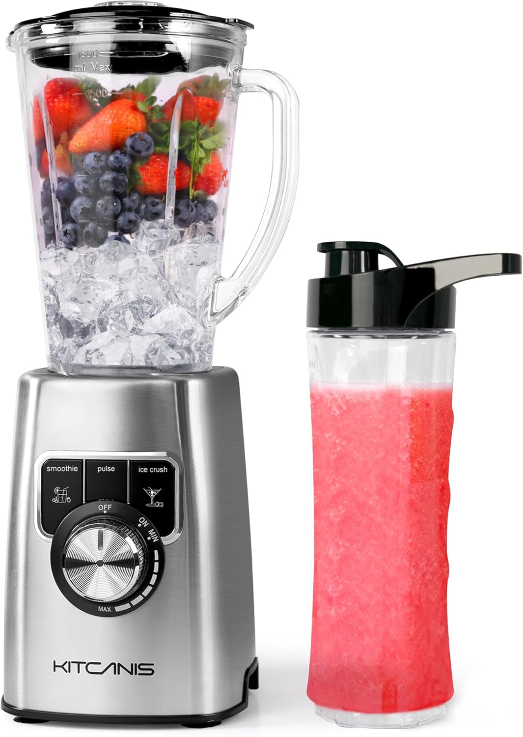 KITCANIS mixér a smoothie mixér 1400W, 1,8 l