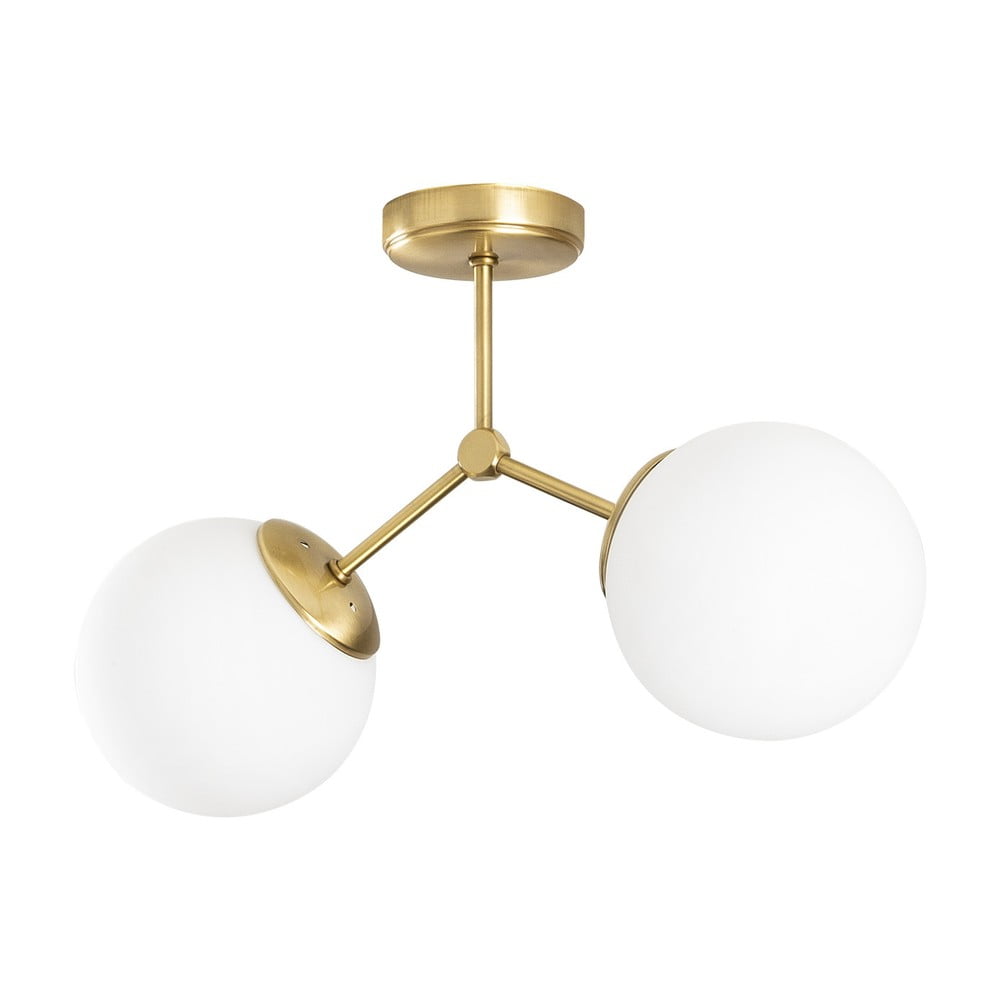 Stropní svítidlo v bílo-zlaté barvě Opviq lights Damar