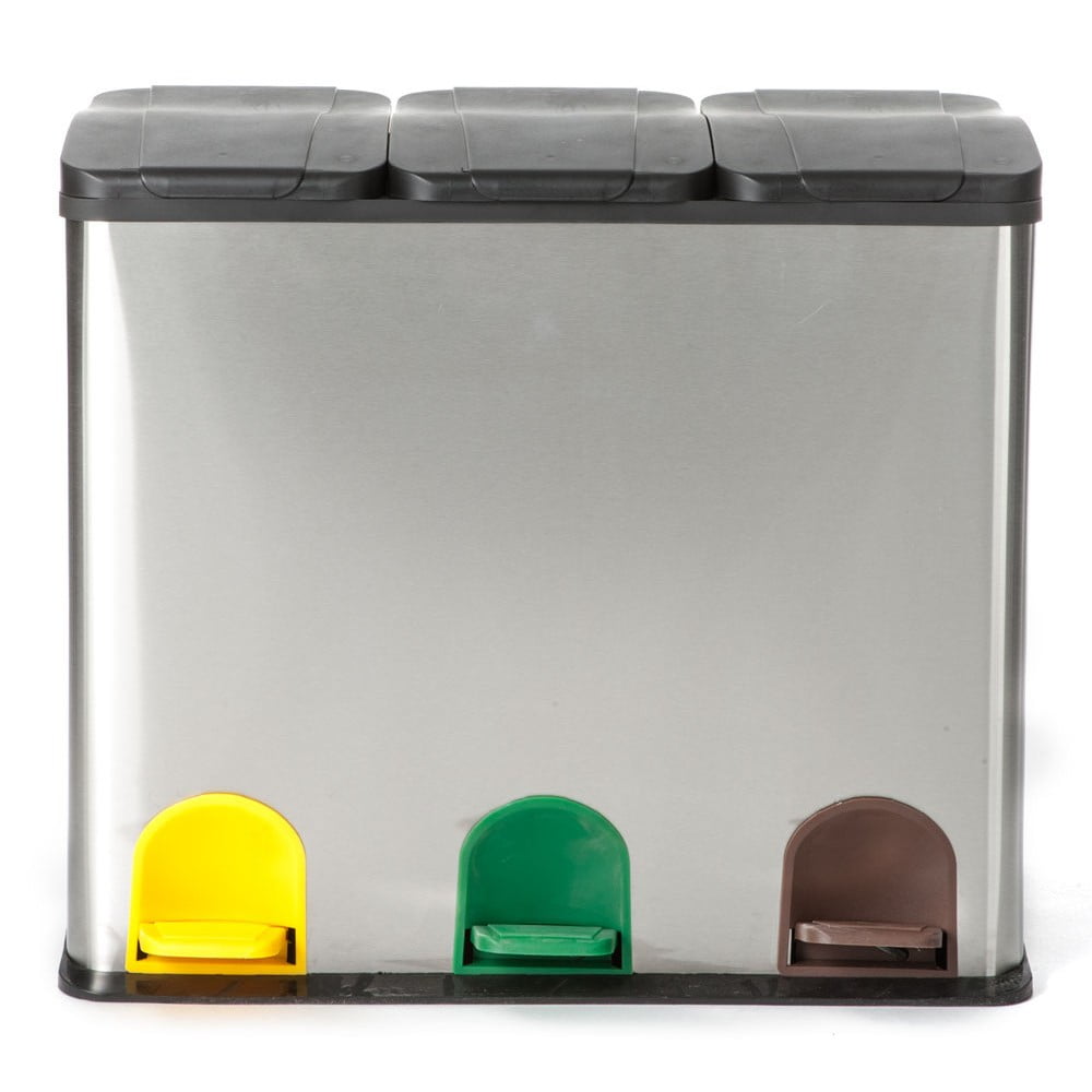 Koš na recyklovaný odpad ve stříbrné barvě Tomasucci Recycle, 60 l