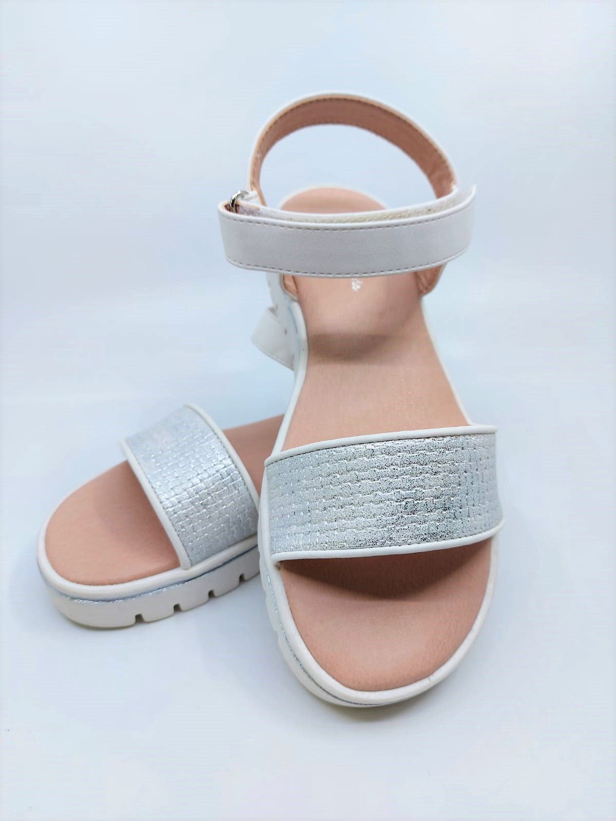 Dívčí módní sandály Chika 10, bílé *Velikosti textil: 34