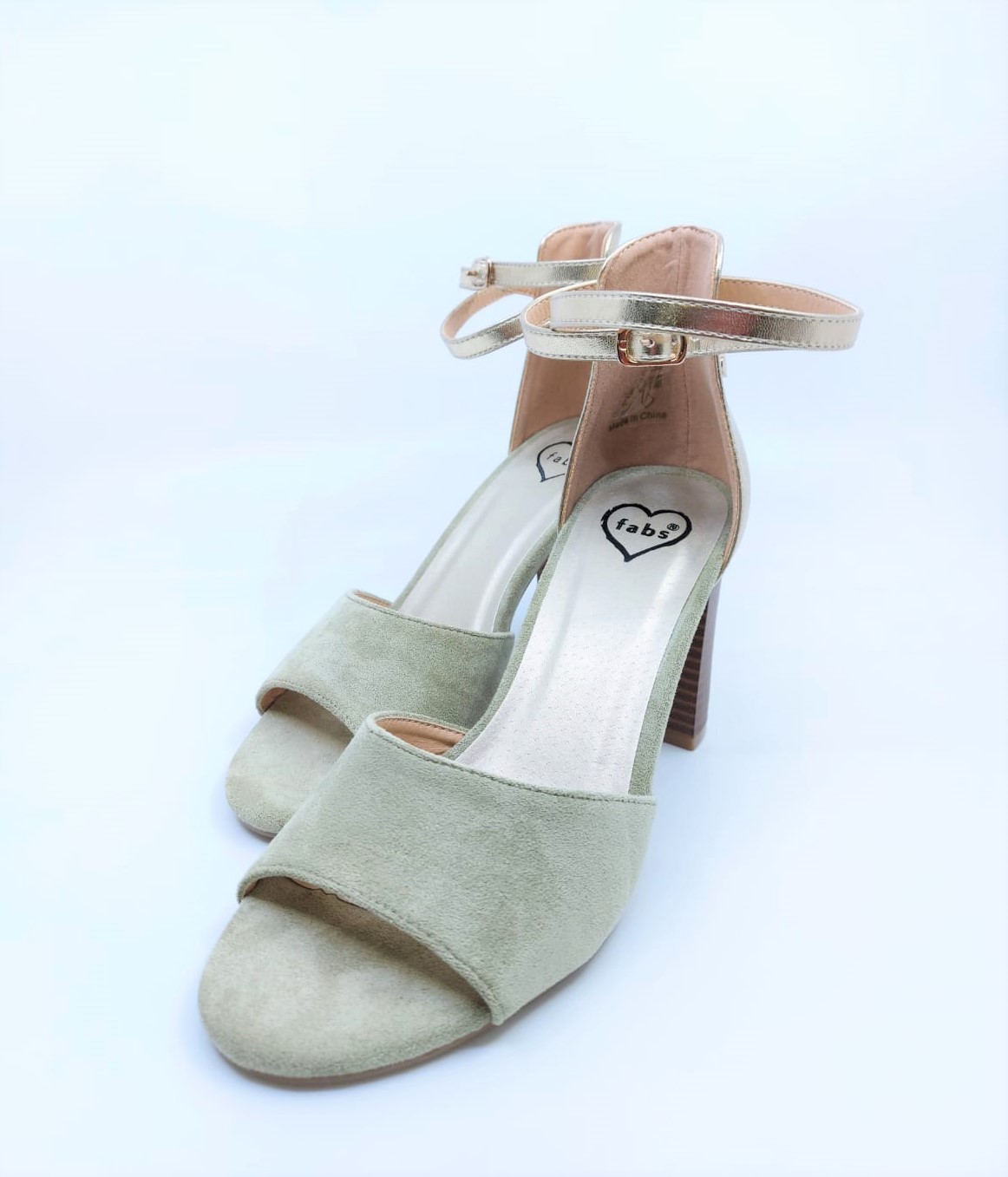 Dámské módní boty na podpatku Fabulous Fabs, khaki *Velikosti textil: 40