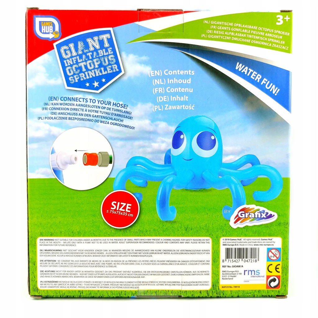 Dětský nafukovací postřikovač druh: Velryba