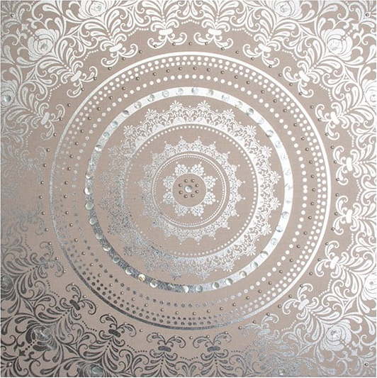 ZDOBENÝ LÁTKOVÝ OBRAZ GRAHAM & BROWN COCOON, 80 X 80 CM - kosmetická vada