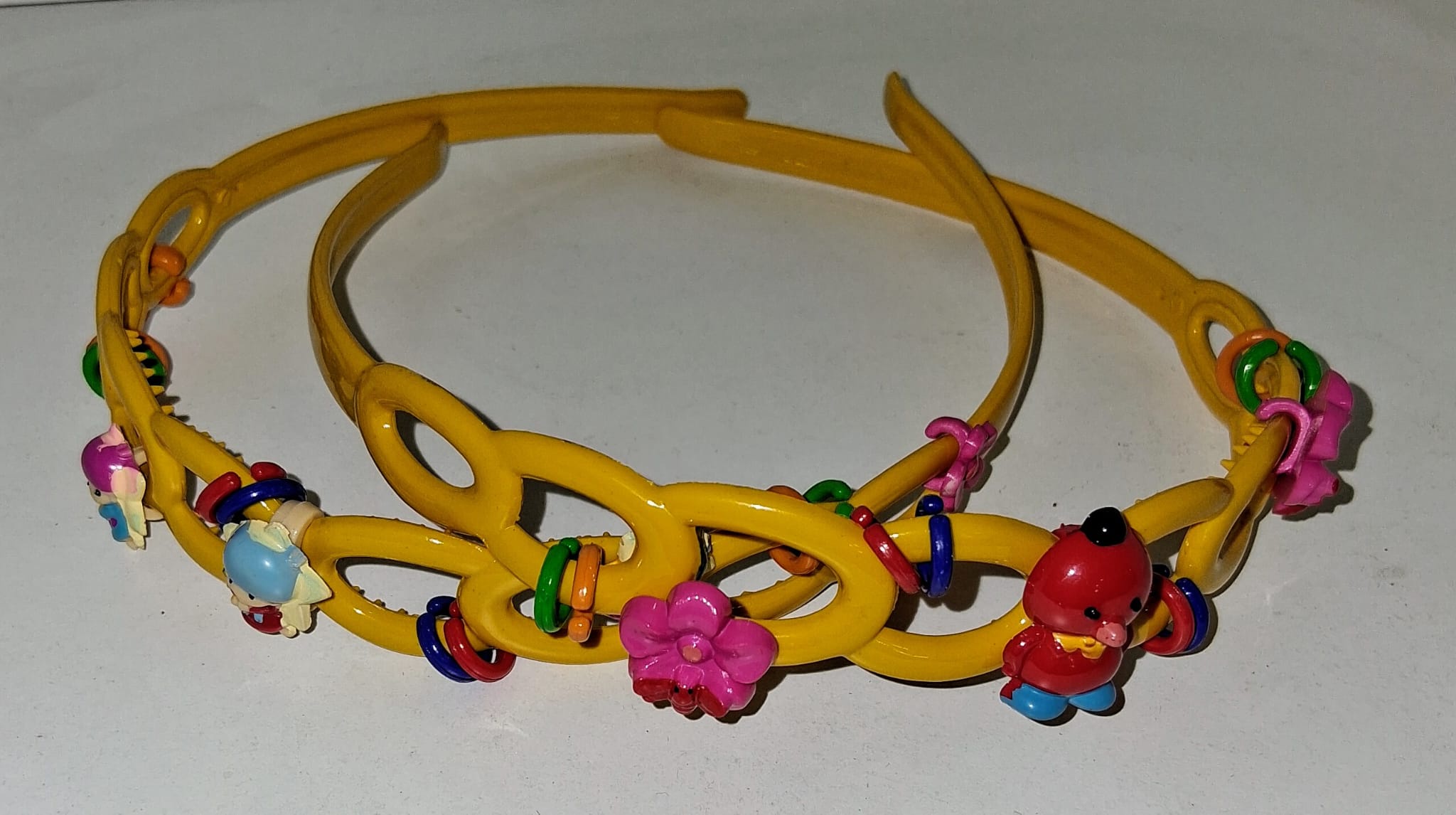 Dívčí čelenka do vlasů - copánek Varianta: Oranžová