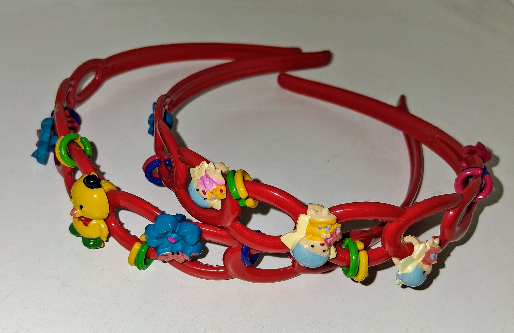 Dívčí čelenka do vlasů - copánek Varianta: Červená