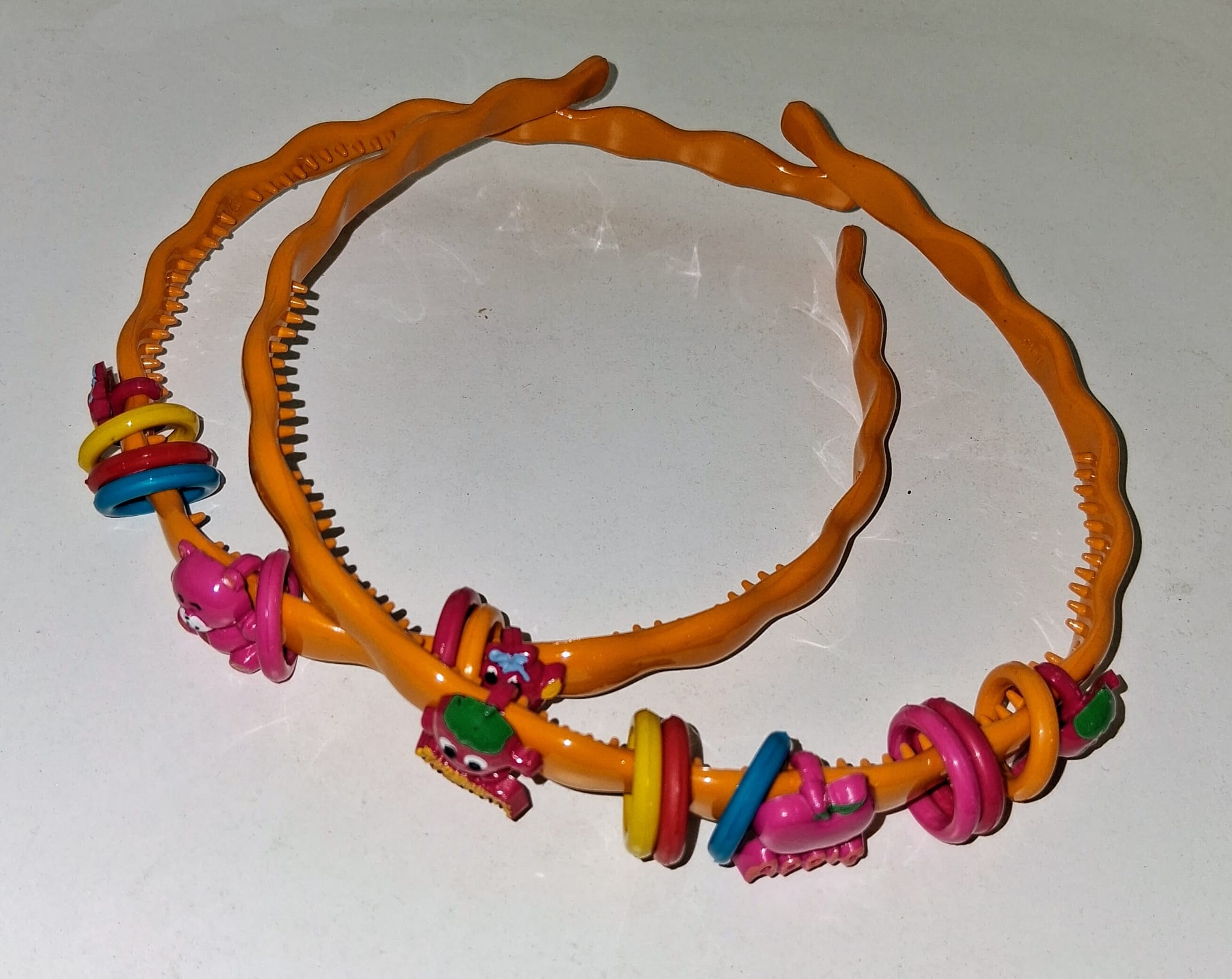 Dívčí čelenka do vlasů - vlnky Varianta: Oranžová