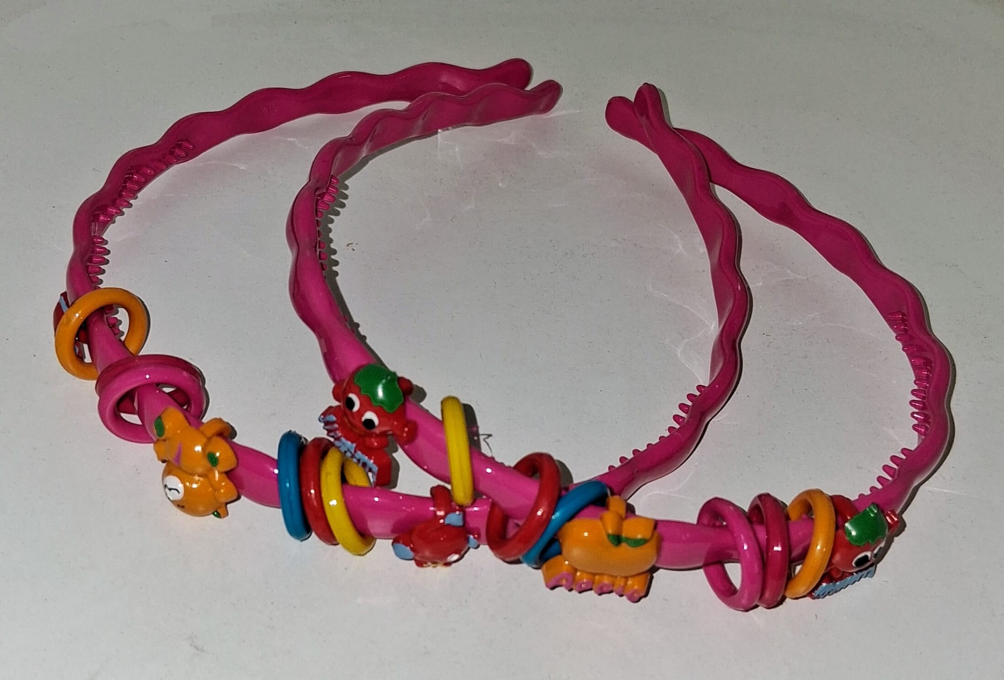 Dívčí čelenka do vlasů - vlnky Varianta: Růžová