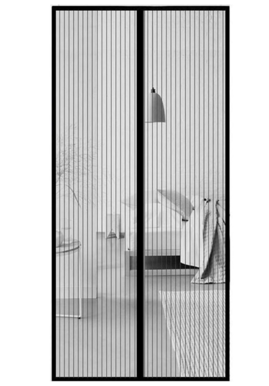 Garden Magnetický závěs proti hmyzu - (2x) 50x210 cm - Černý