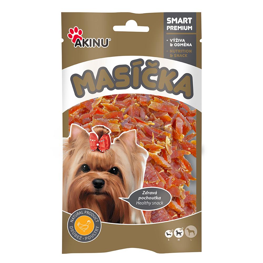 Akinu MASÍČKA Kuřecí proužky pamlsek pro psy 75 g 204809
