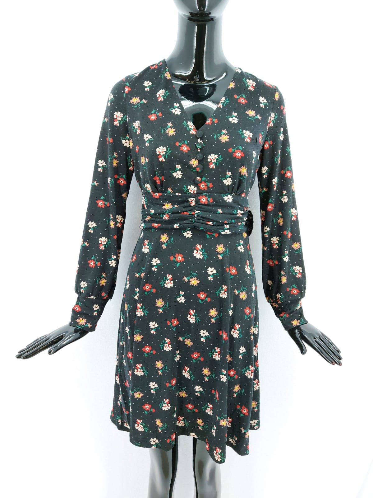 Dámské šaty Joanie s dlouhými rukávy, černé *Velikosti textil: 36