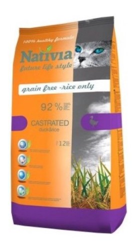Nativia Cat Castrated Duck & Rice 1,5kg