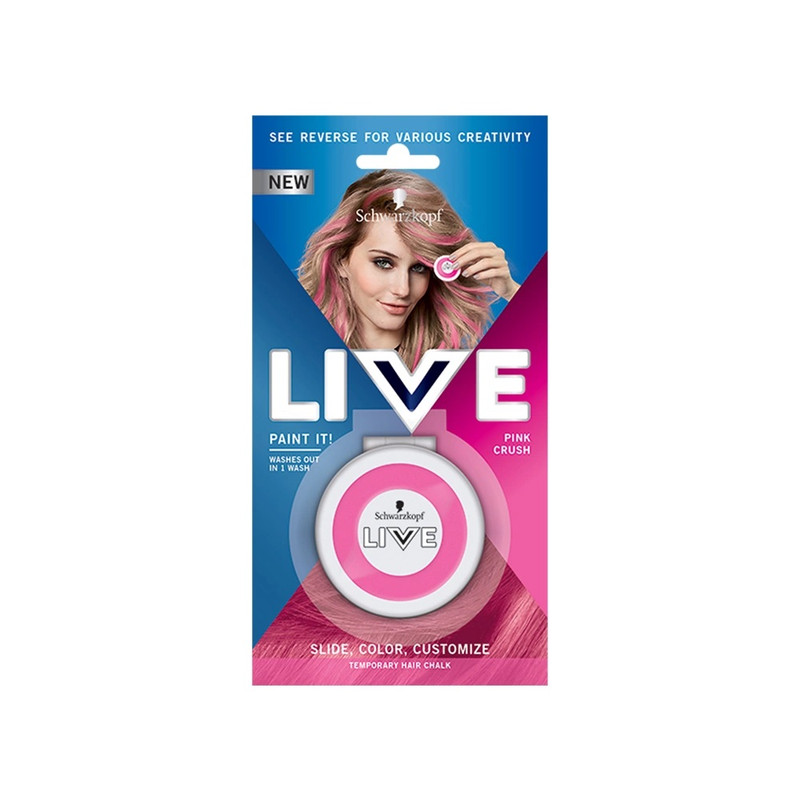 Schwarzkopf Live Paint It! smývatelná křída na vlasy Pink Crush 3,5 g
