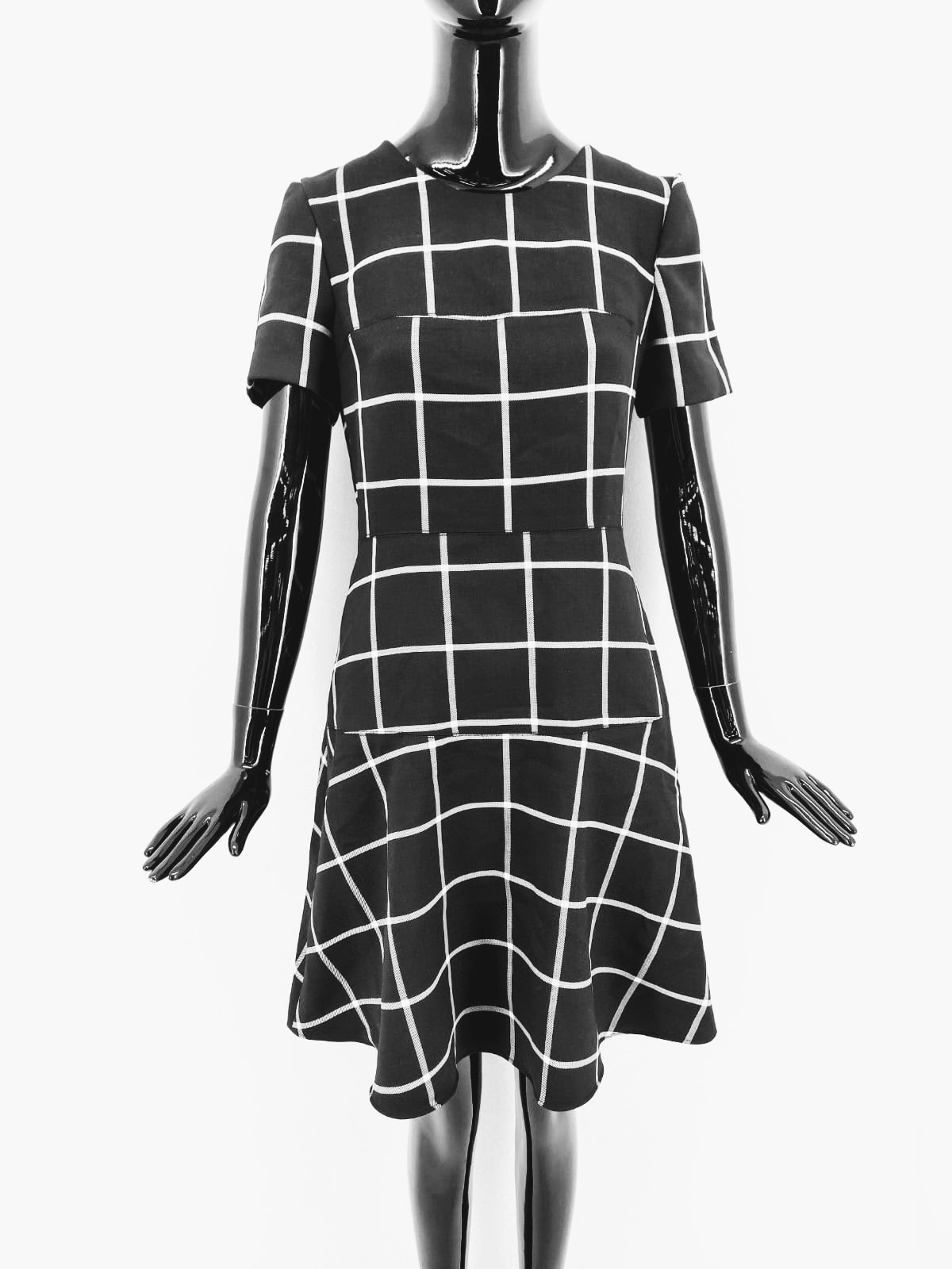 Dámské kostkované šaty Cottonade, černá *Velikosti textil: M