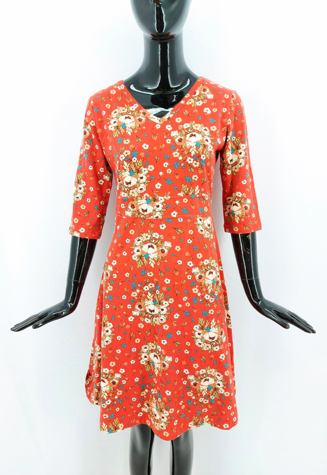 Dámské letní šaty Endless s květinami, červené *Velikosti textil: M