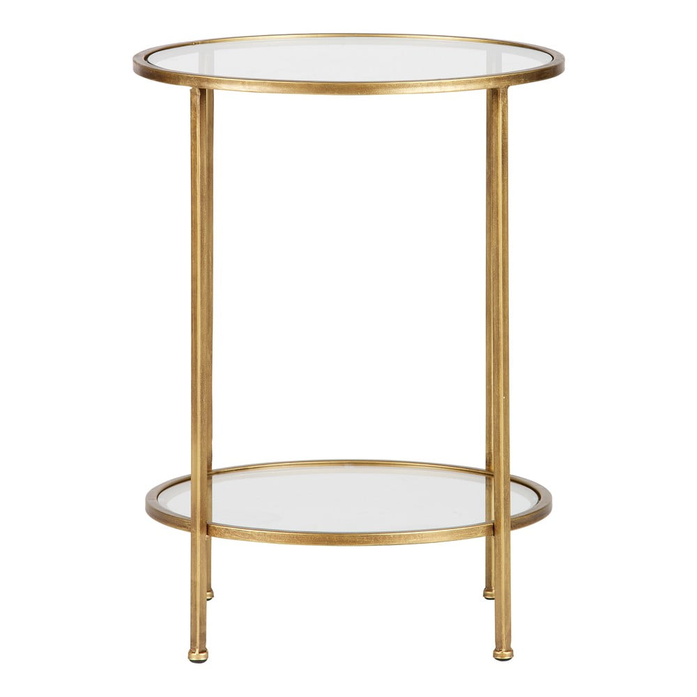 Mosazný odkládací stolek BePureHome Goddess, ⌀ 45,5 cm