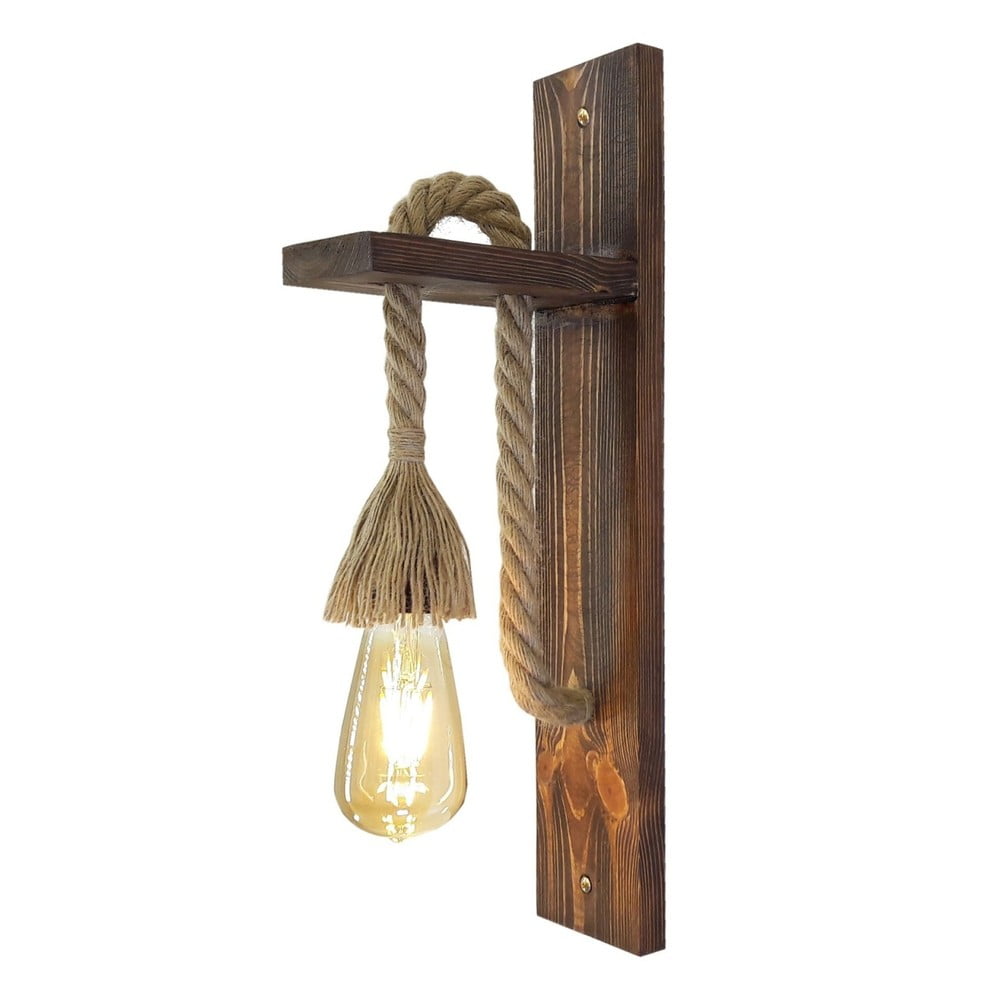 All Design Dřevěné nástěnné svítidlo Ahsap - rozbaleno