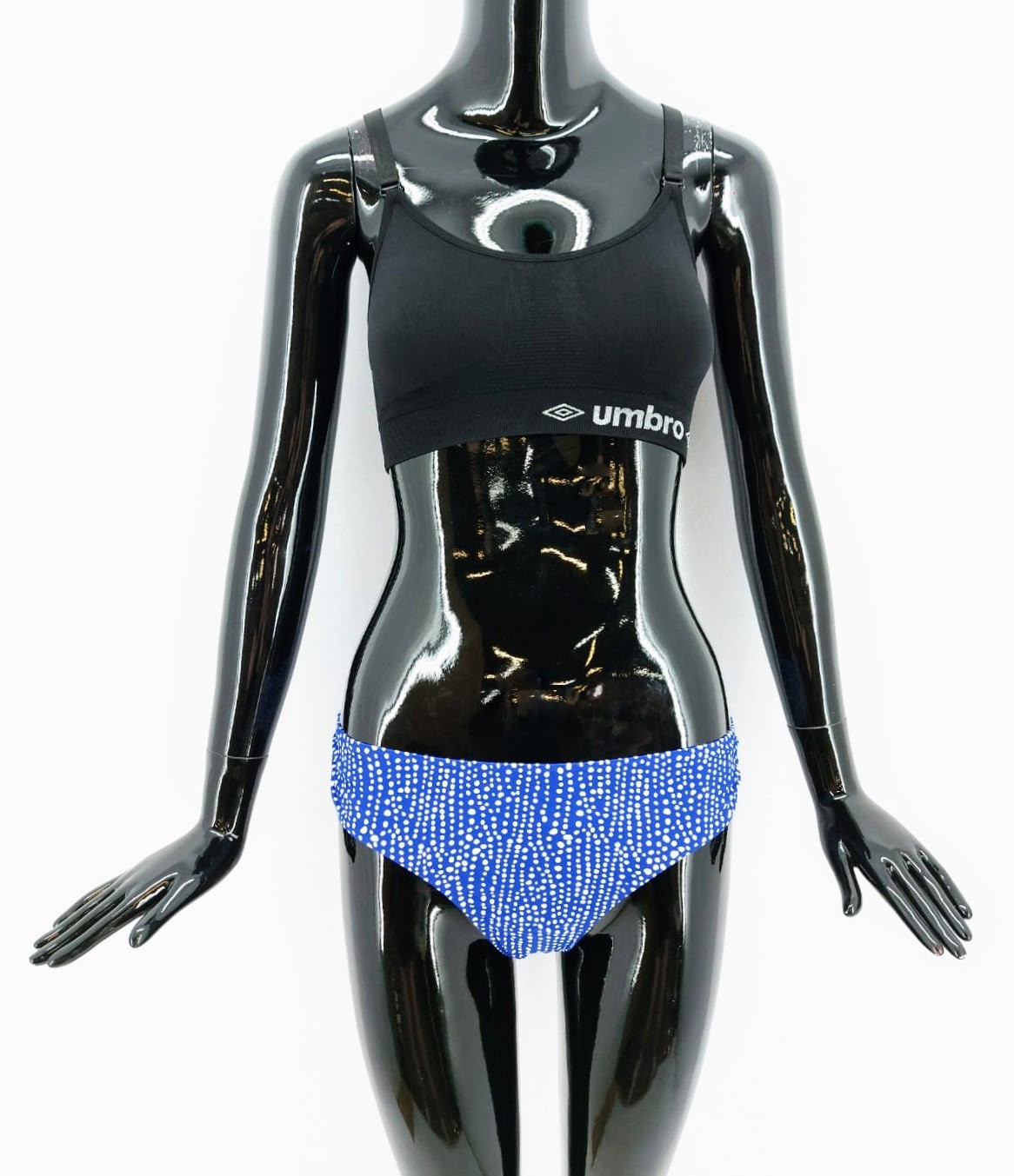 Dámské plavky Livera-spodní díl, modré s puntíky *Velikosti textil: 38