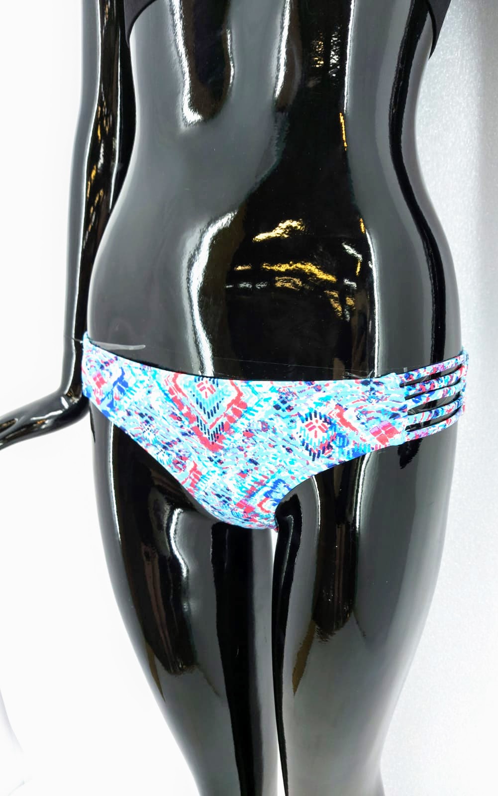 Dámské plavky s ozdobnými boky Livera-spodní díl, modré *Velikosti textil: 34