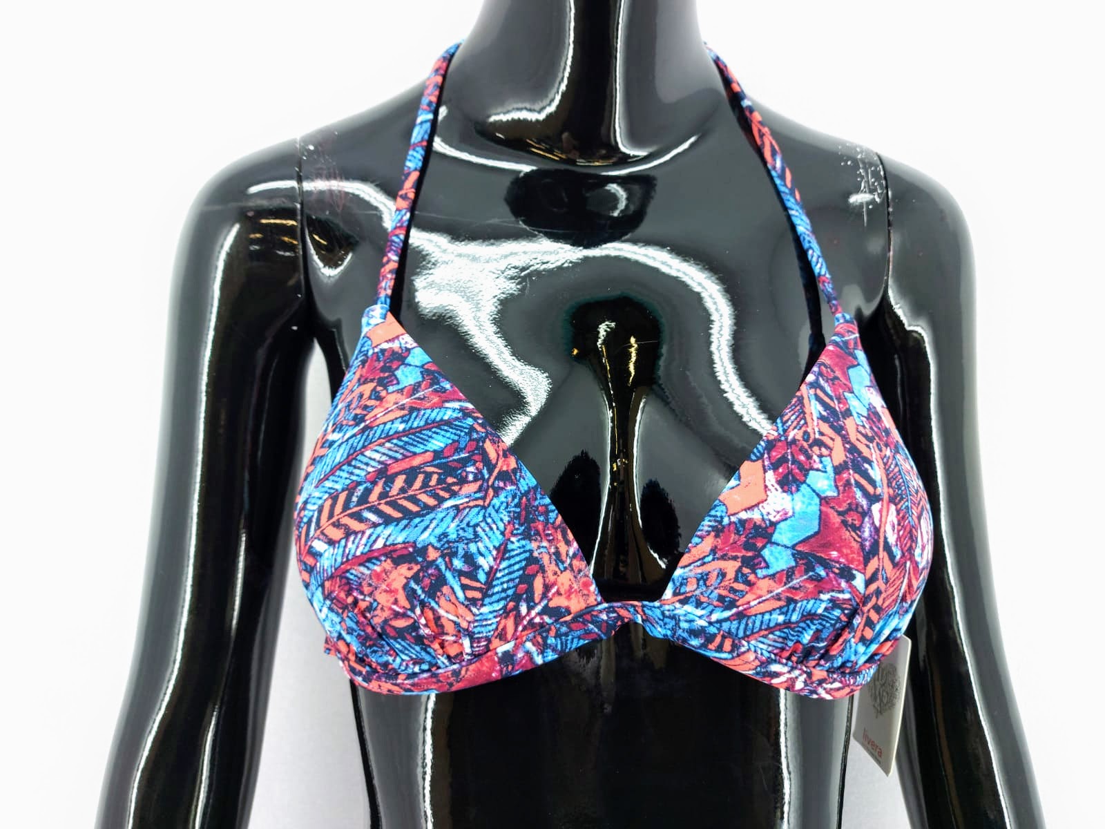 Dámské plavky Livera-horní díl, modro-červené *Velikosti textil: 36