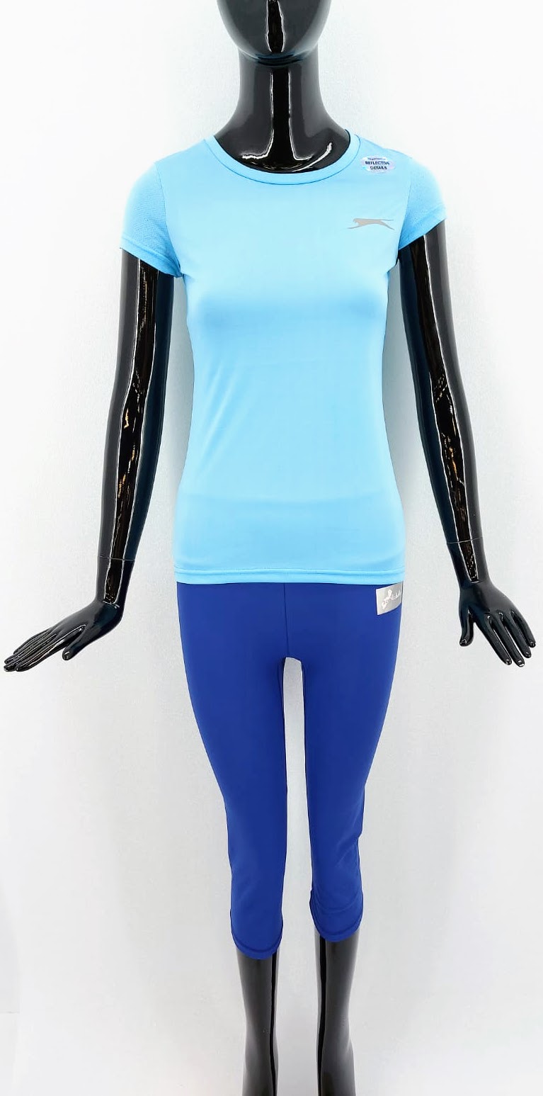 Dámské funkční 3/4 legíny Alabella, modré *Velikosti textil: S