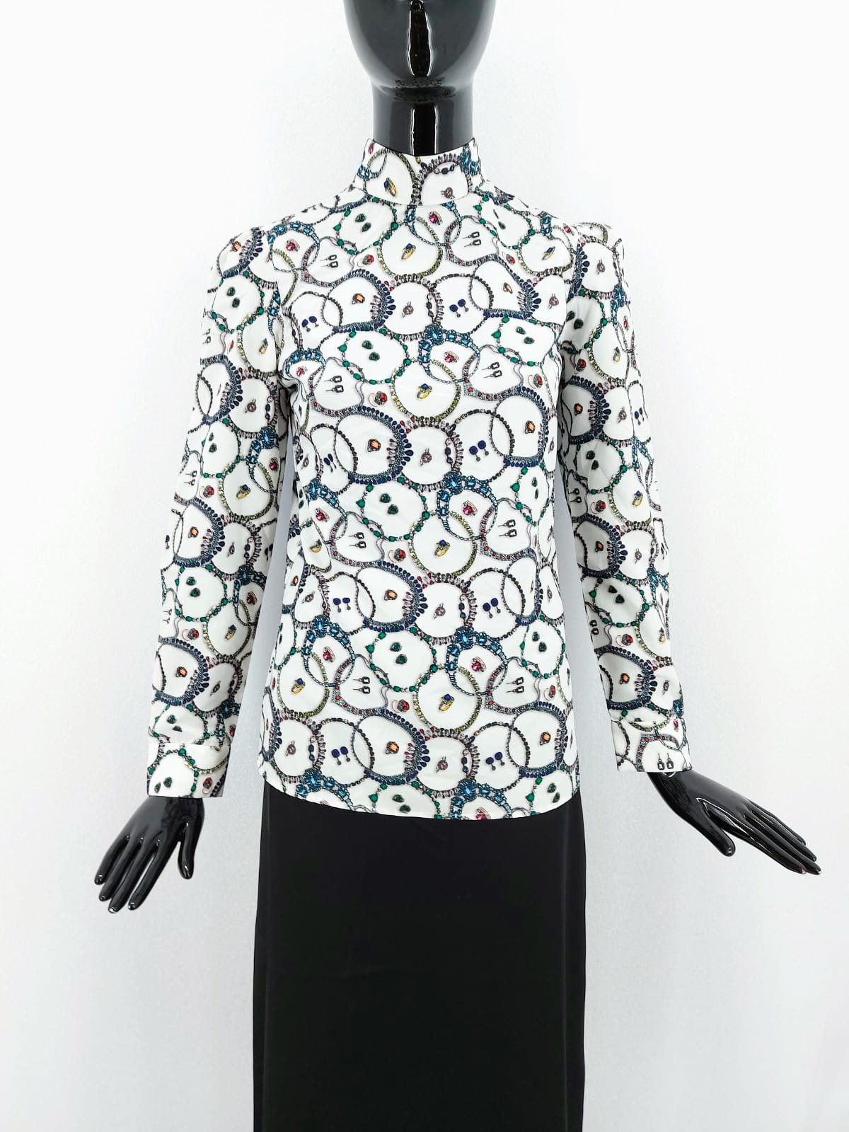 Dámská luxusní košile se stojáčkem Vintage Boutique, bílá *Velikosti textil: S