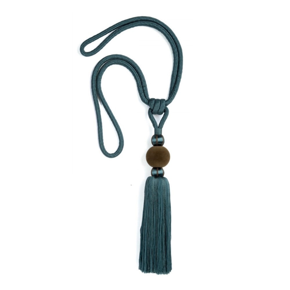 Modrá dekorativní spona na závěsy Velvet Atelier