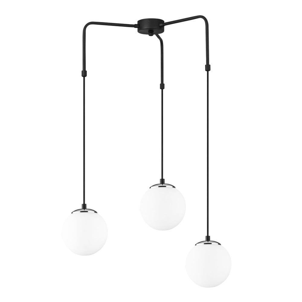 Černé kovové závěsné svítidlo Opviq lights Rodi