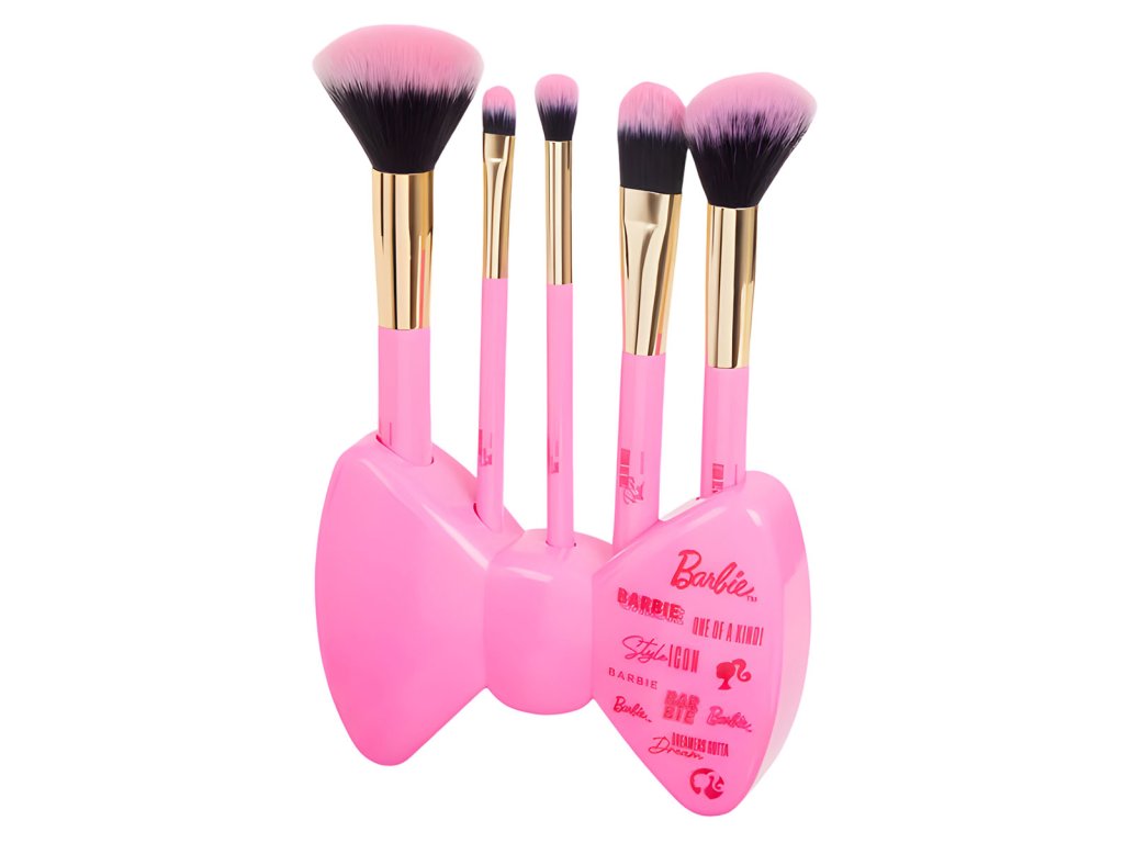 Souprava štětců na make-up se stojánkem - Barbie