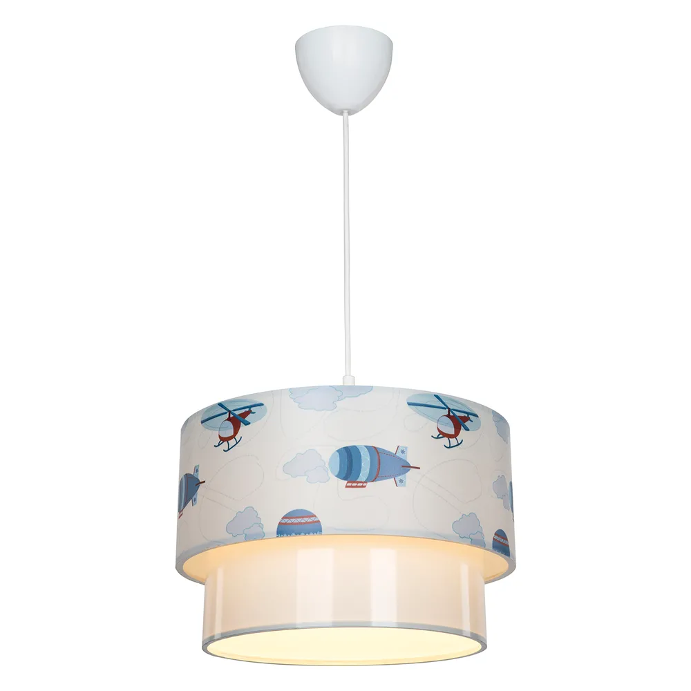 Bílo-modré dětské svítidlo – Squid Lighting