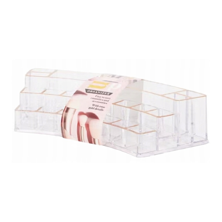 Plastový organizér na kosmetiku Rose Gold