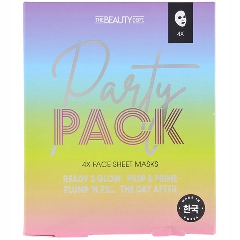 The Beauty Dept Dárková sada pleťové masky Party Pack, 4 x 20g