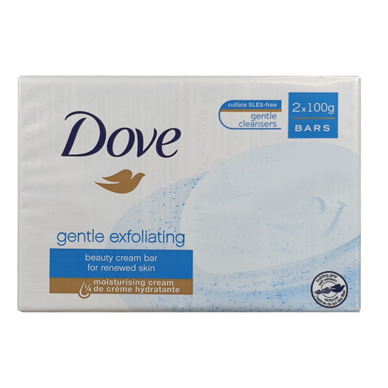 Mýdlo DOVE Gentle Exfoliating 2x100 g