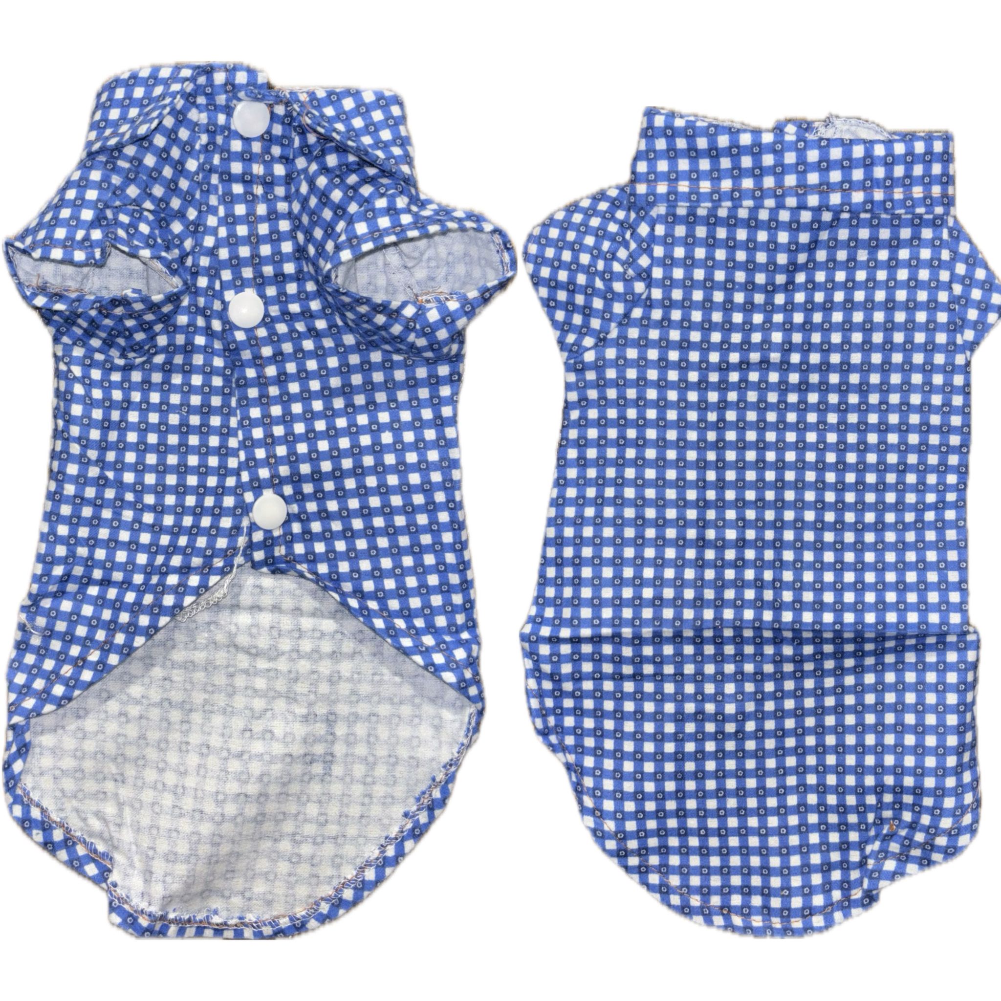 Obleček pro malá psí plemena - Modrá košile Varianta: L