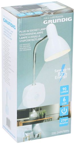 LED nástěnná lampa do zásuvky 90 lumenů Grundig