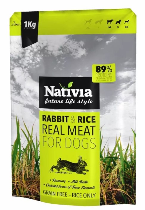 Nativia Real Meat Rabbit&Rice 1kg