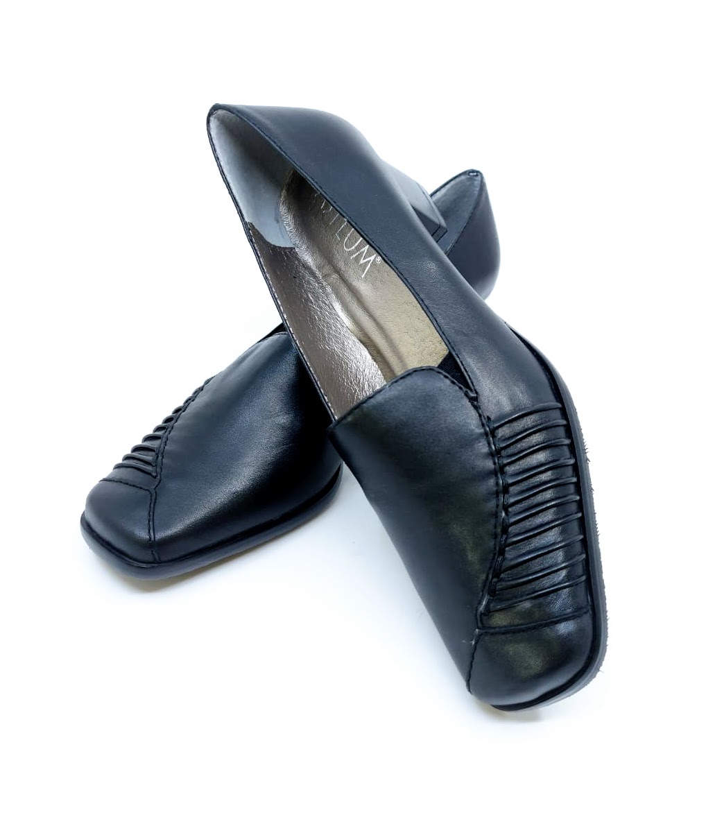 Asylum Dámská vycházková obuv na podpatku - kožená, černá *Velikosti textil: 37