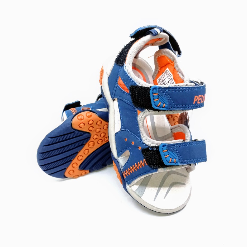 Chlapecké vycházkové sandály Peddy - modré *Velikosti textil: 28