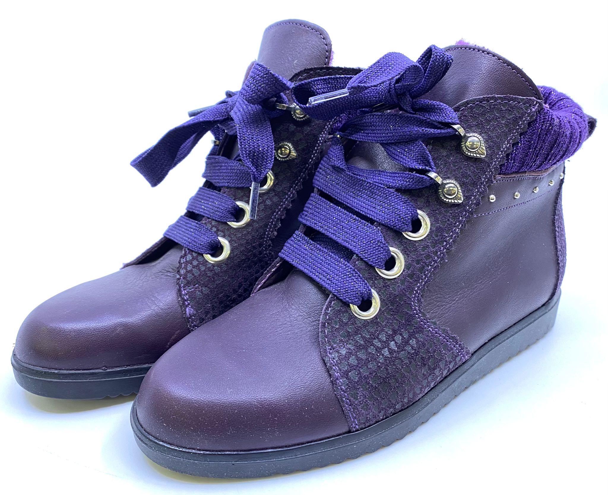 Dívčí kotníková obuv, fialová *Velikosti textil: 33