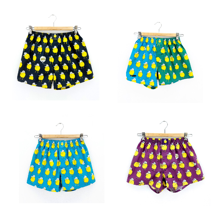 Cleptomanicx Pánské/chlapecké trenýrky Citrón, náhodný výběr barvy Velikosti XS-XXL: S