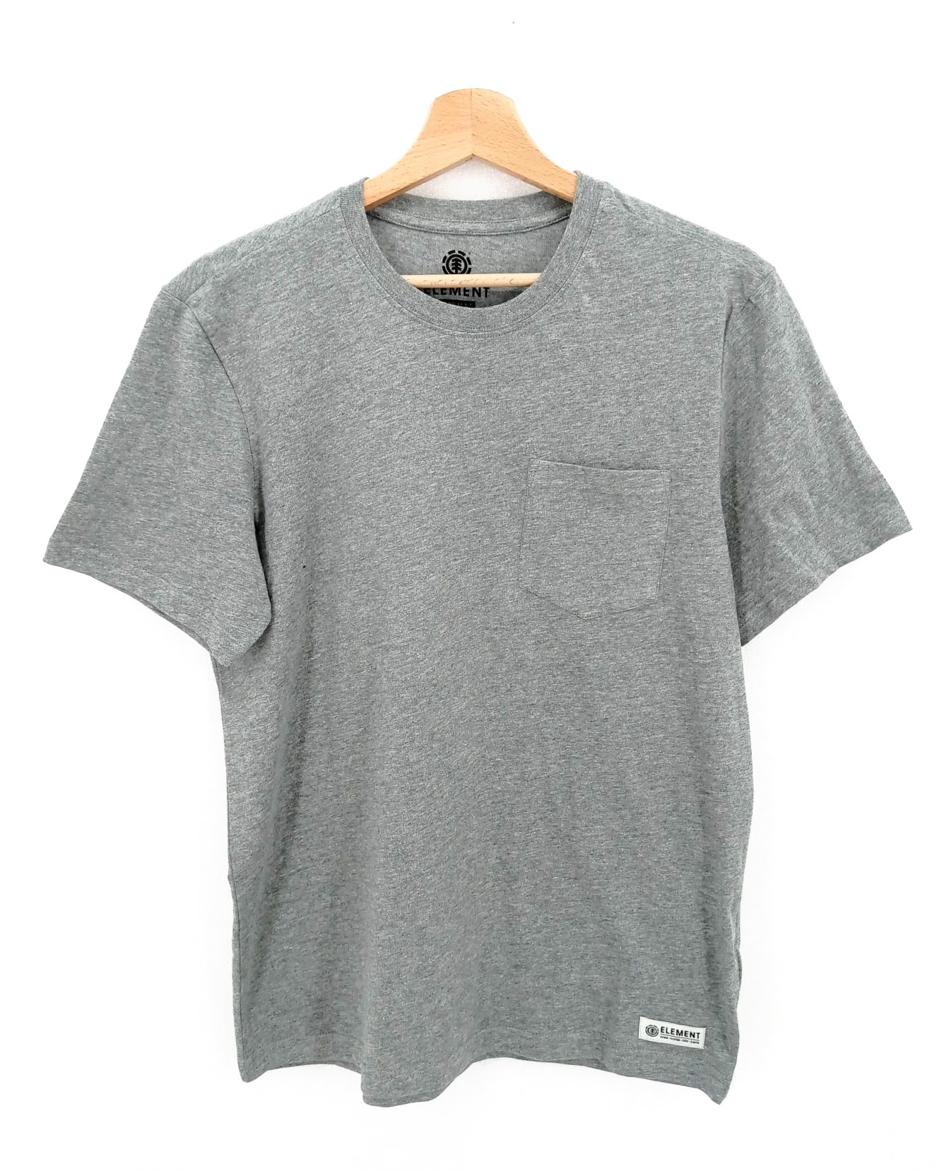 Pánské/chlapecké tričko s kapsičkou Element, šedé *Velikosti textil: XS