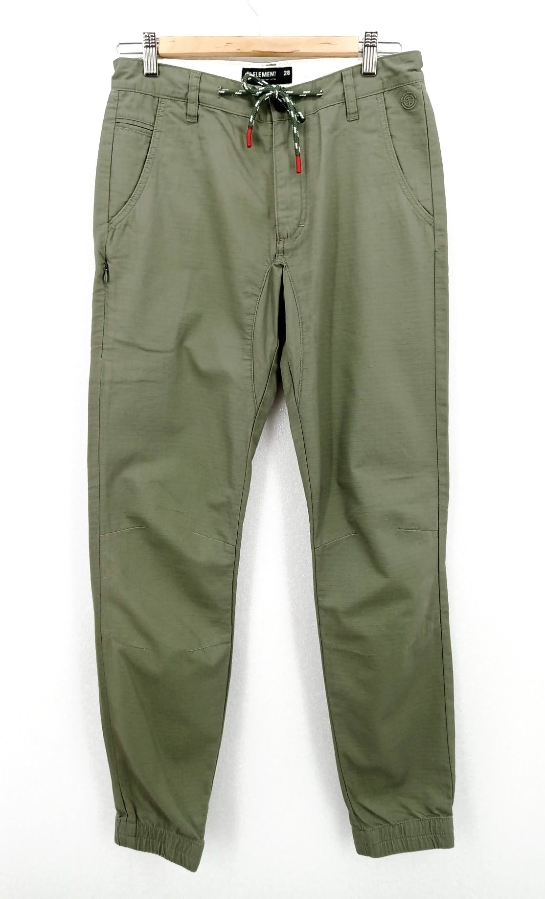 Pánské/chlapecké plátěné kalhoty Element, zelené *Velikosti textil: 28