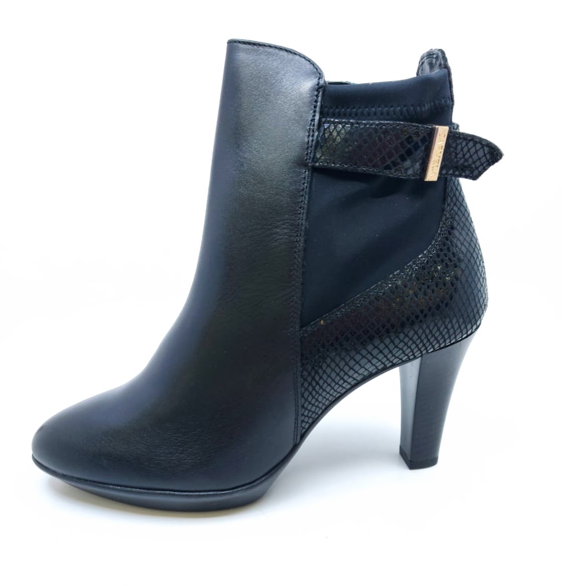 Dámská kožená kotníková obuv na podpatku Carvela, černá *Velikosti textil: 40